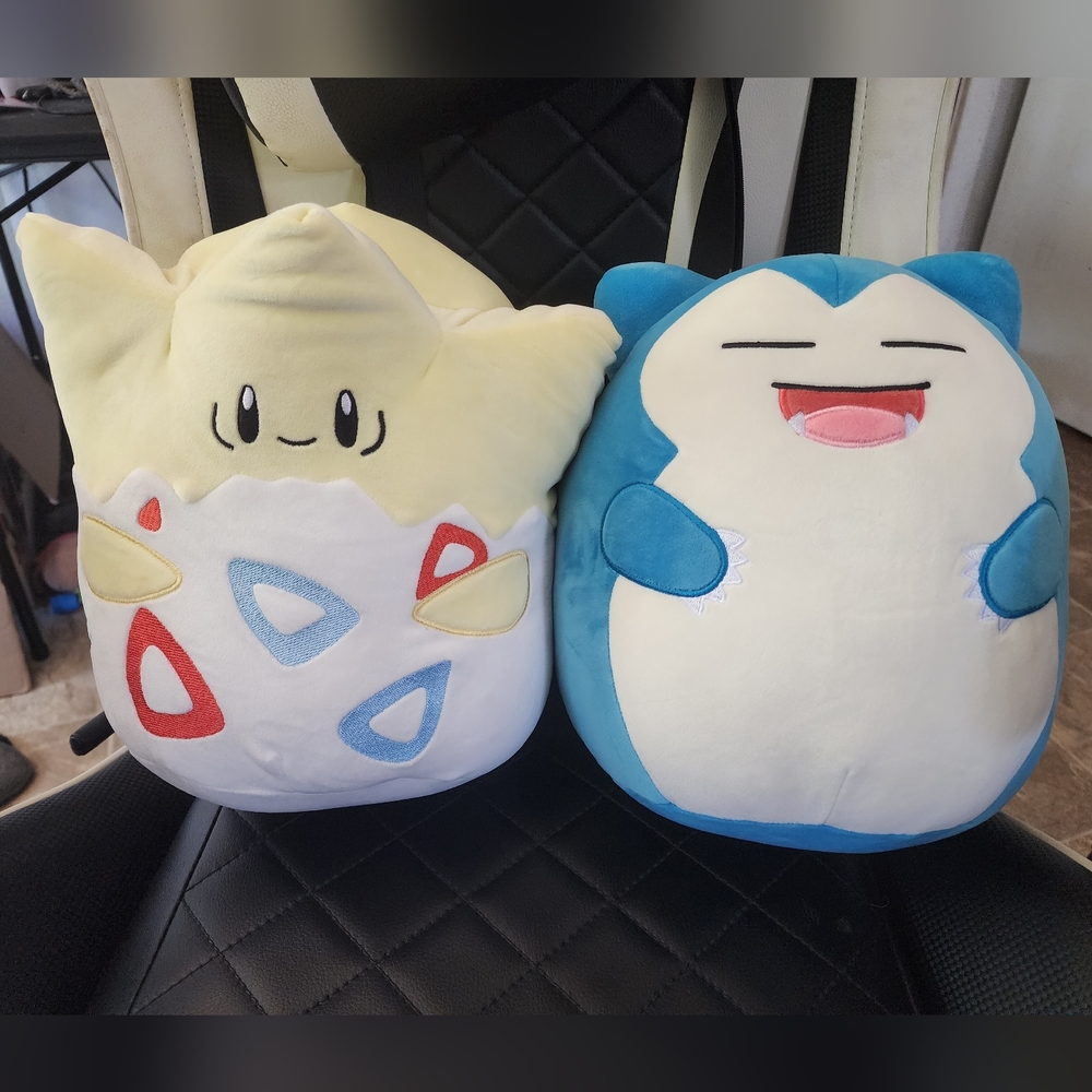 10 inch Togepi and Snorlax Squishmallow Bundle